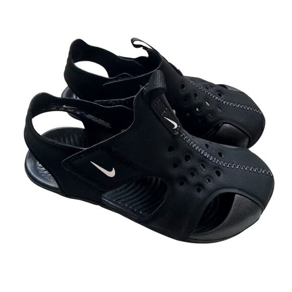 Nike Sunray Protect 2 (TD) Toddler Boys Sandals Water Shoes Size 10c black NWT - Picture 1 of 8